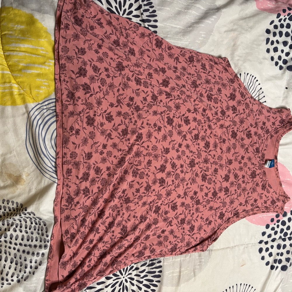 Old Navy Pink Sleeveless Relaxed Tank Top
